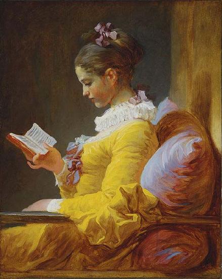 Jean-Honore Fragonard A Young Girl Reading France oil painting art